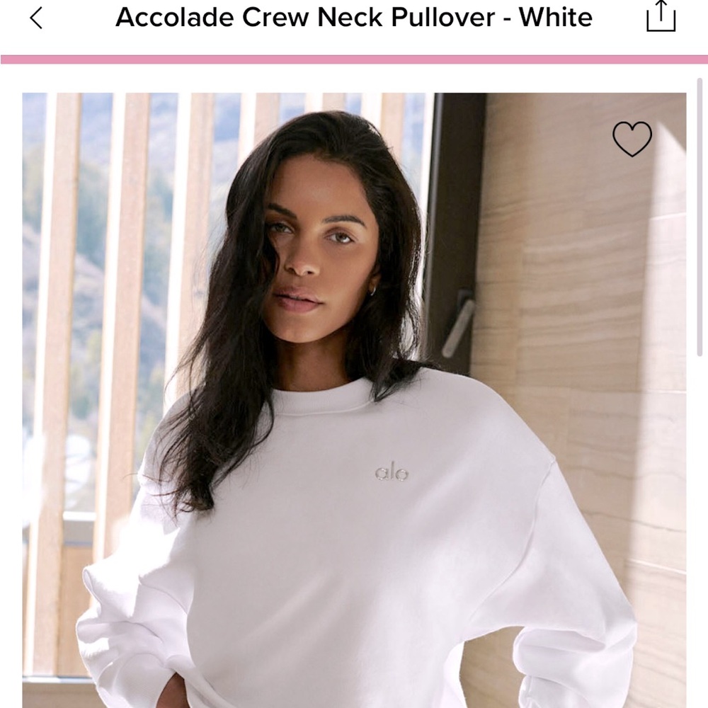 Alo Accolade crew neck pullover sweater